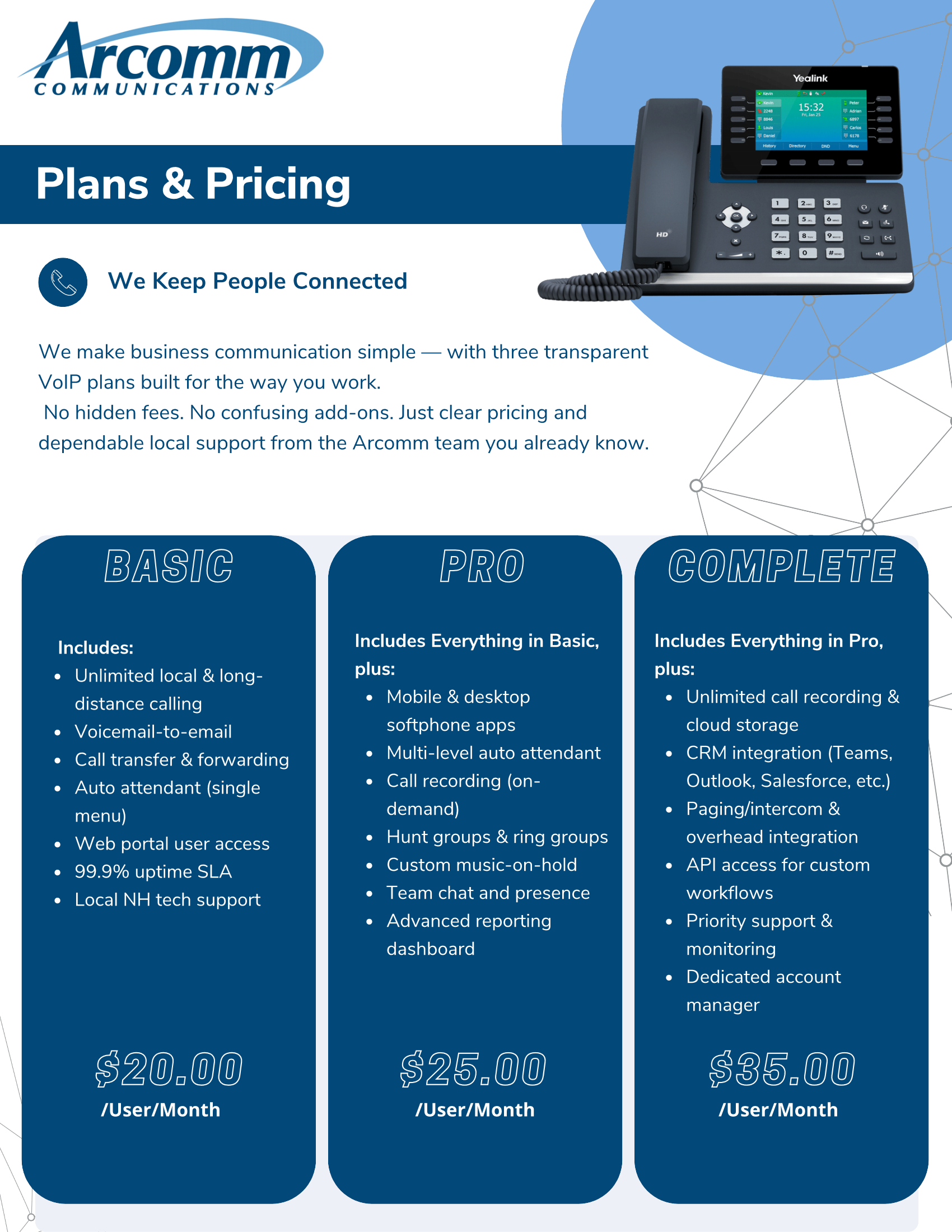 Arcomm Connect Flyer Page 2