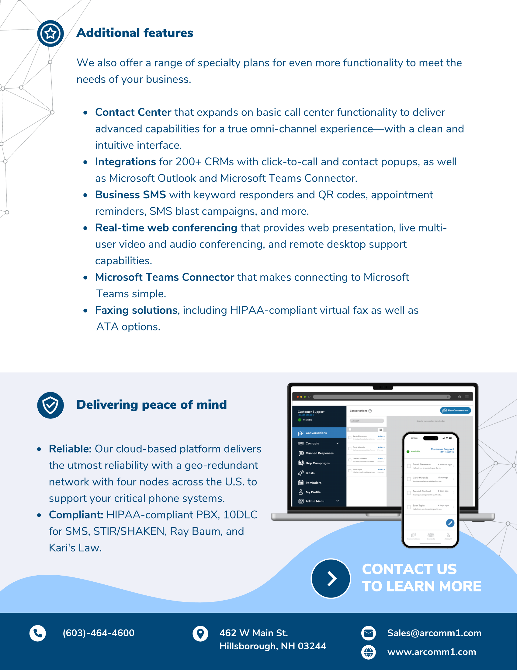 Arcomm Connect Flyer Page 3